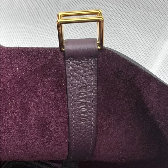 Hermes Plum Leather Picotin Tote with Gold Hardware - Picture 8 of 14